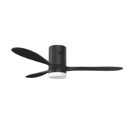 Hugger Fan Black with Light Kit 1320mm offers at R 3899 in Metro Home Centre