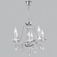CH104/5 Chrome Polished Chandelier with Crystals offers at R 1899 in Metro Home Centre