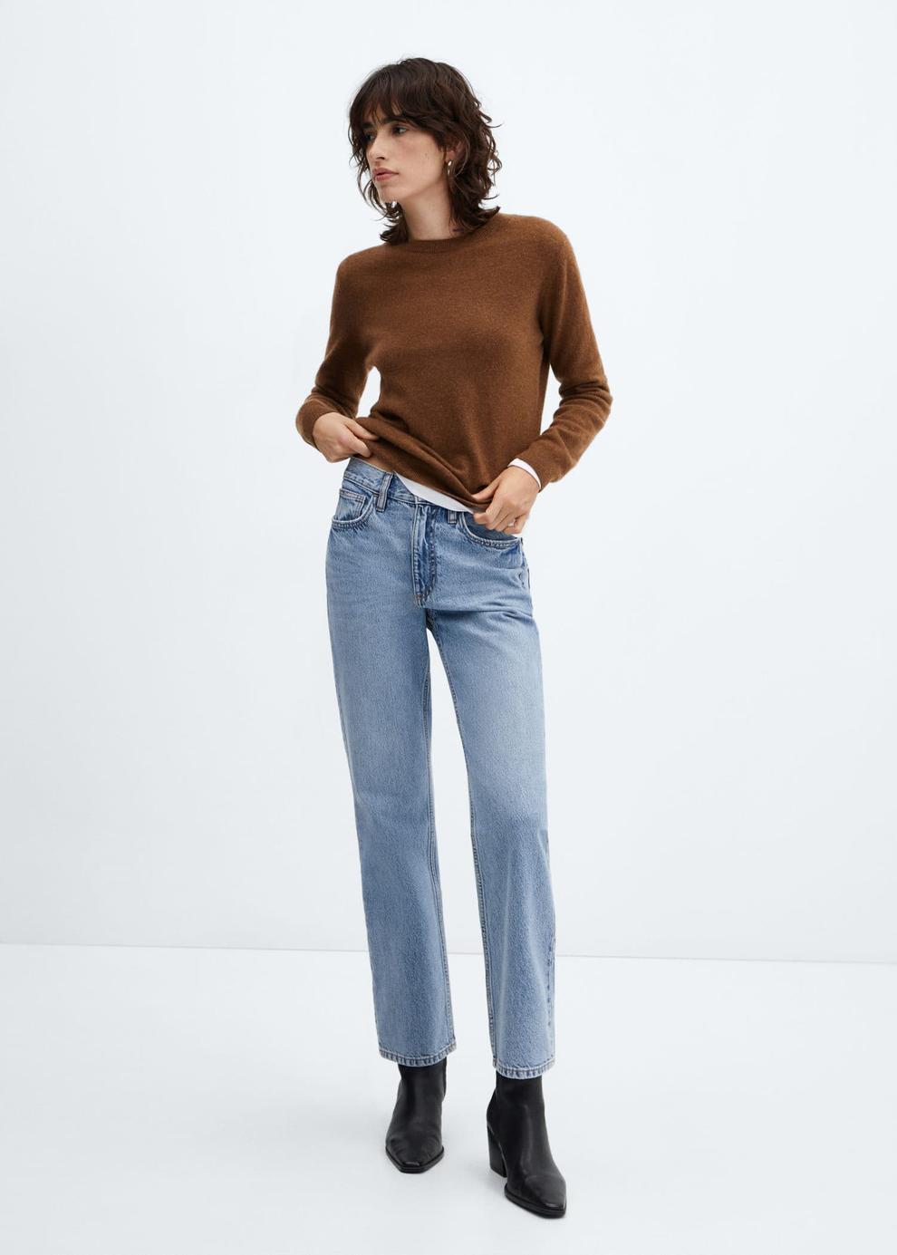 Mid-rise straight jeans offers at R 599 in Mango