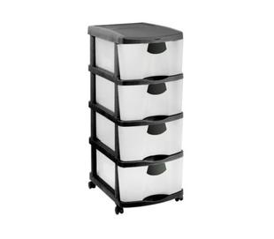 4 Drawer Storage Tower – Black offers at R 449,99 in Mambo's Plastics Warehouse