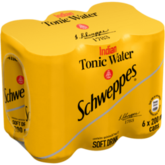 Schweppes Indian Tonic Water Can 6 X 200ml offers at R 74,99 in Liquor City