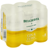 Belgravia London Dry Gin & Tonic Can 6 X 440ml offers at R 129,99 in Liquor City