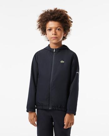 Zip Front Hooded Sports Jacket with Branding Detail offers at R 2895 in Lacoste