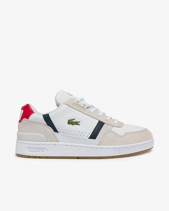 Men's T-Clip Tricolour Leather and Suede Trainers offers at R 2195 in Lacoste