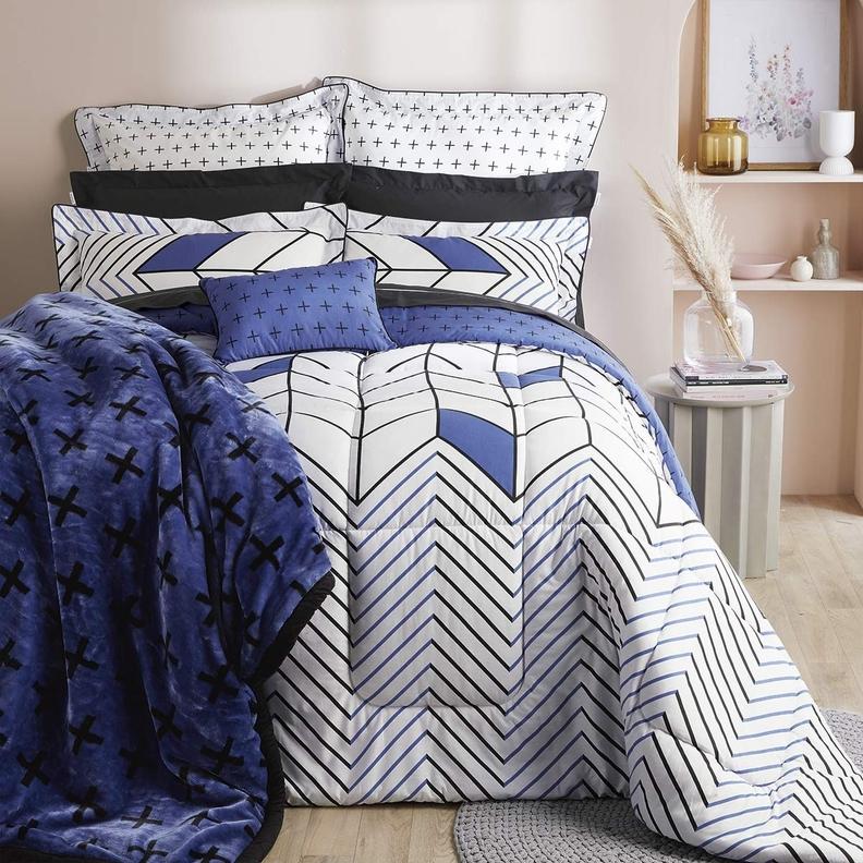 Charlie Blue 3pc Duvet Set offers at R 599 in HomeChoice