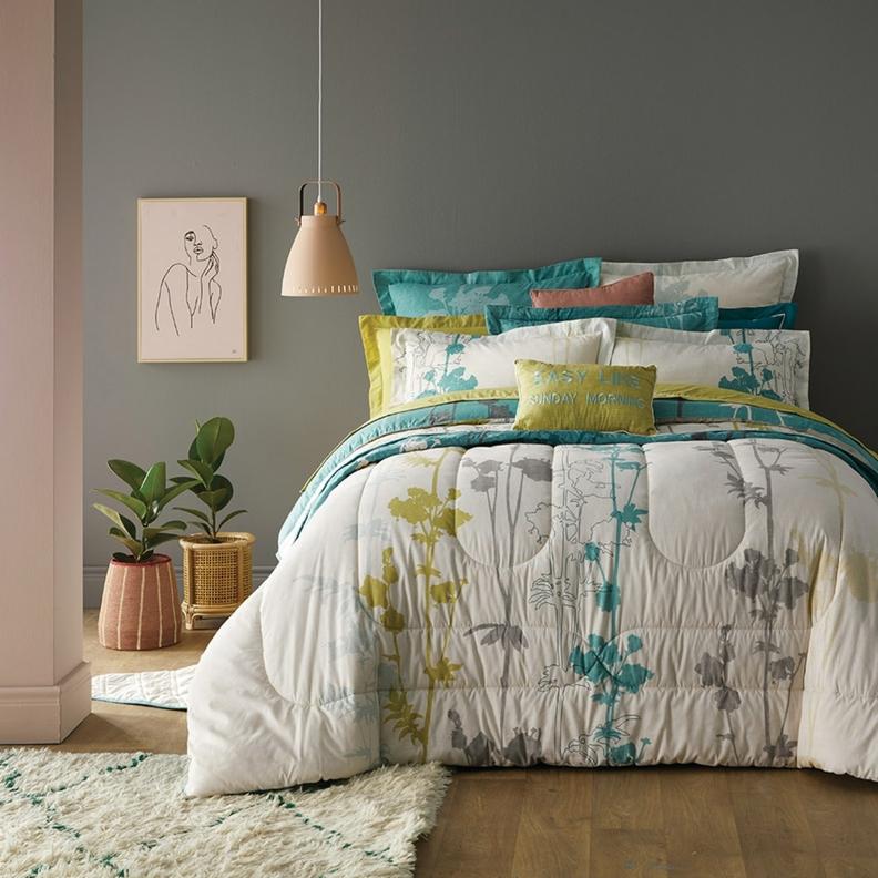 Harlyn Teal 3pc Duvet Set offers at R 499 in HomeChoice
