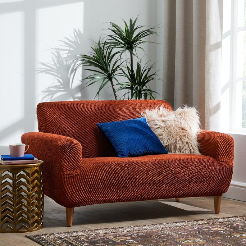 Milano Rust 1 Seater Couch Cover offers at R 999 in HomeChoice