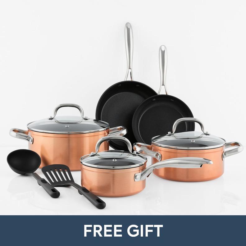 Dolce 10-piece Cast Aluminum Cookware Set offers at R 2499 in HomeChoice
