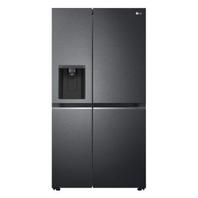 LG 611Lt Matt Black Steel Side by Side Refrigerator - GC-L257SQSL offers at R 26999,99 in Hirsch's