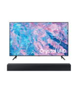 Samsung 65-inch UHD Smart TV + Soundbar - 65CU7000 offers at R 3000 in HiFi Corp