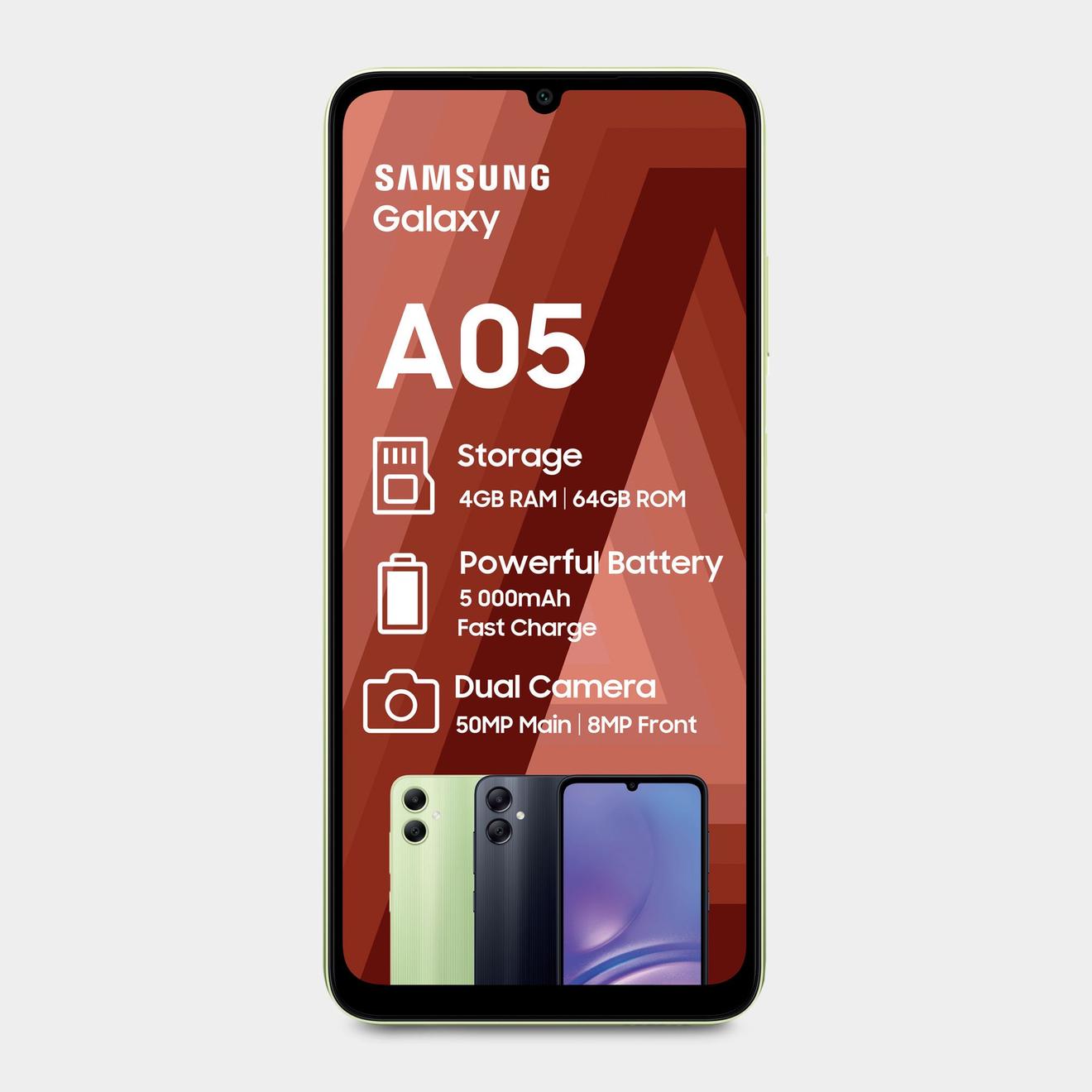 Samsung Galaxy A05 +15GB Data offers at R 2299 in Hi