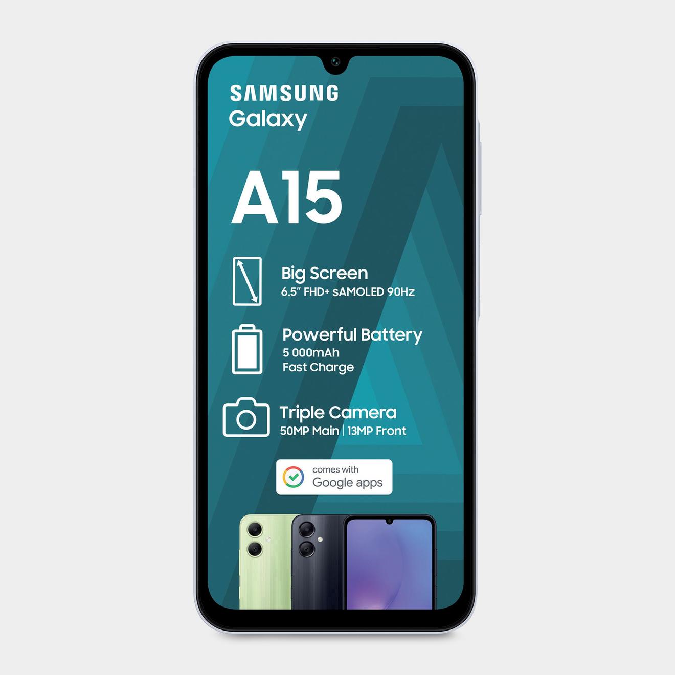 Samsung A15 Dual Sim offers at R 3799 in Hi