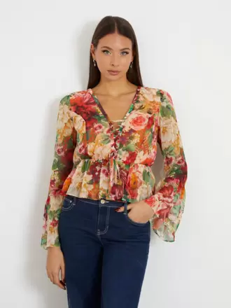 ECO Demi Crinkle Chiffon Blouse offers at R 1200 in Guess