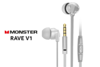 Monster Rave V1 In-Ear Headphones - Grey offers at R 69 in Evetech
