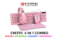 MARVO CM370PK 4 IN 1 Gaming Combo - Pink offers at R 249 in Evetech