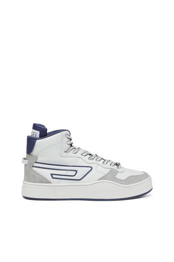 High-top sneakers in leather and suede offers at R 5399 in Diesel