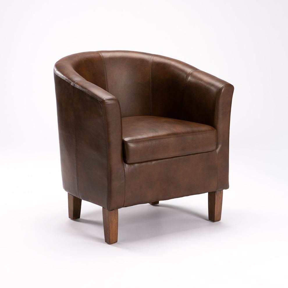 KELLY LEATHER TOUCH TUB ARMCHAIR offers at R 1599 in Decofurn