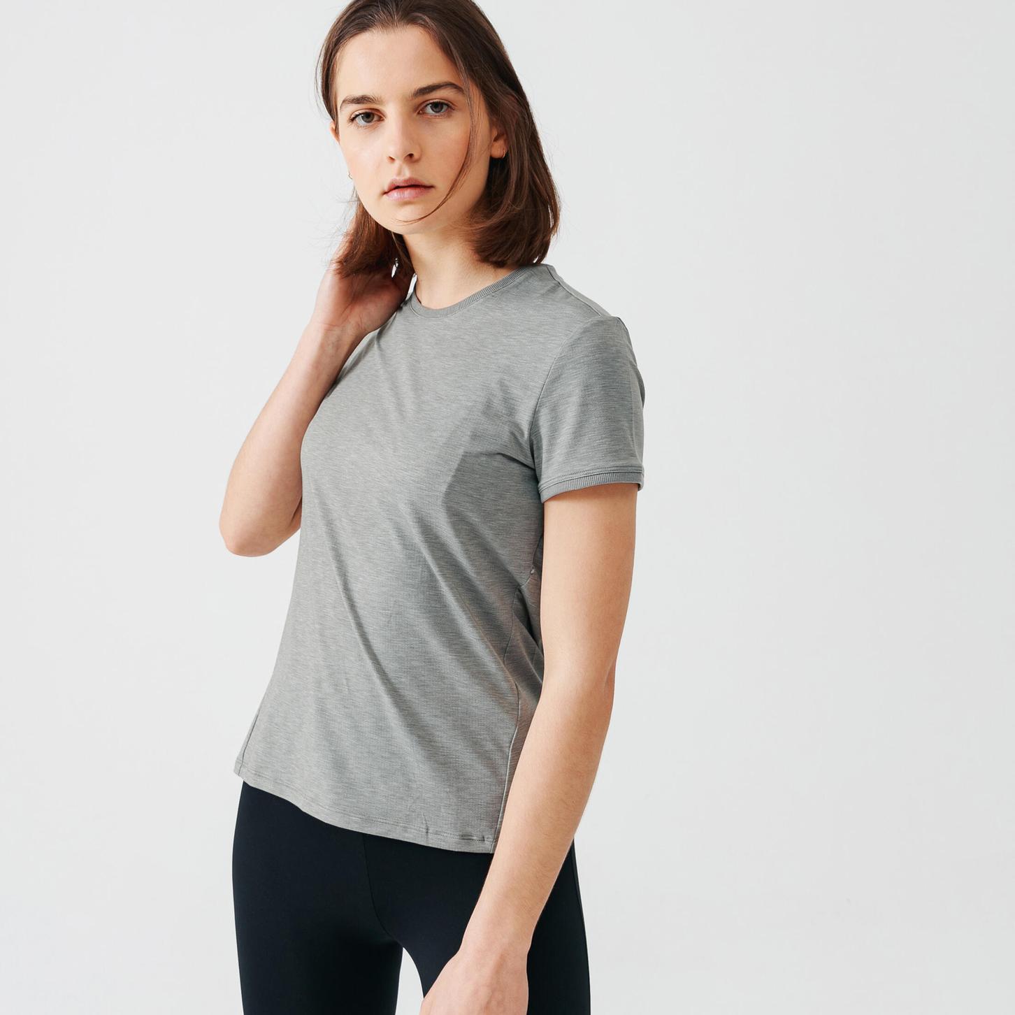 Women's Soft Breathable Running T-Shirt - khaki offers at R 249 in Decathlon