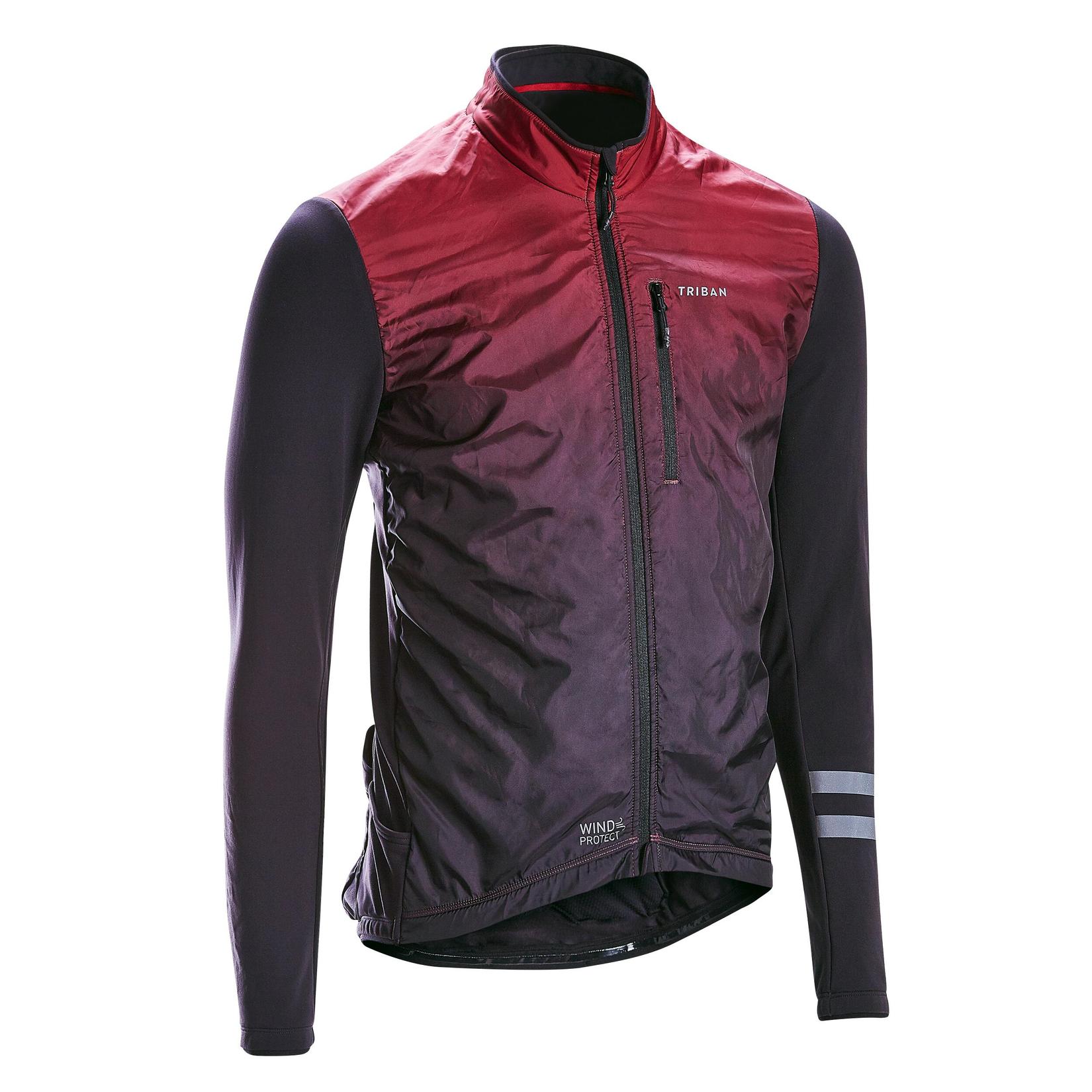 Long-Sleeved Road Cycling Jersey RC500 Shield - Burgundy offers at R 999 in Decathlon