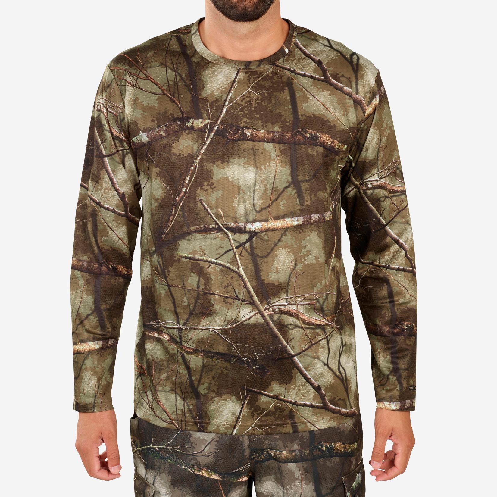LONG-SLEEVE BREATHABLE T-SHIRT TREEMETIC 100 CAMOUFLAGE offers at R 349 in Decathlon