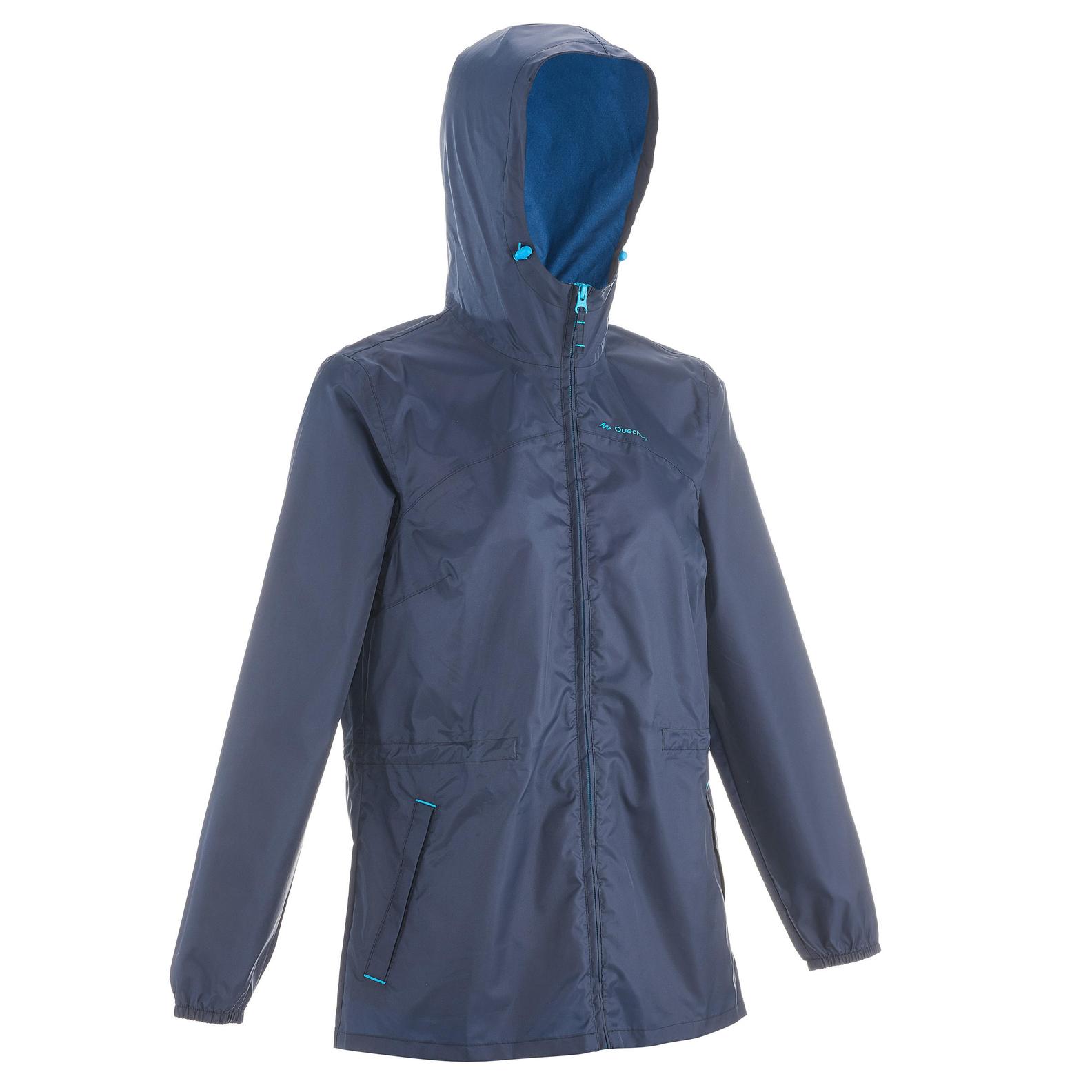 Women's Windproof and Water-repellent Hiking Jacket - Raincut Full Zip offers at R 399 in Decathlon