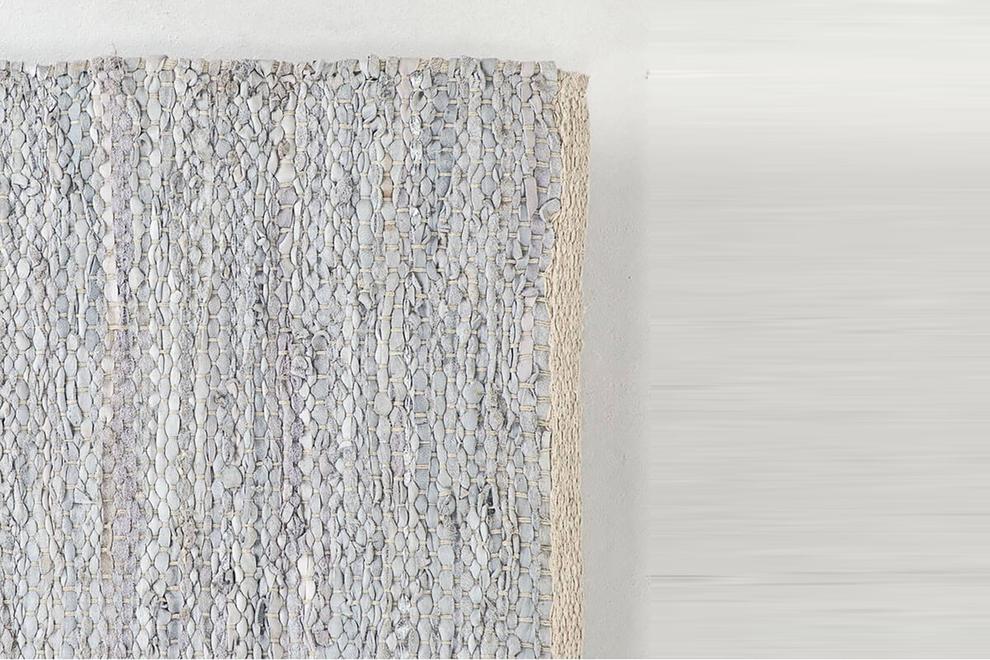 Mixed Leather  Jute Rug - Grey/Silver offers at R 1500 in Cielo