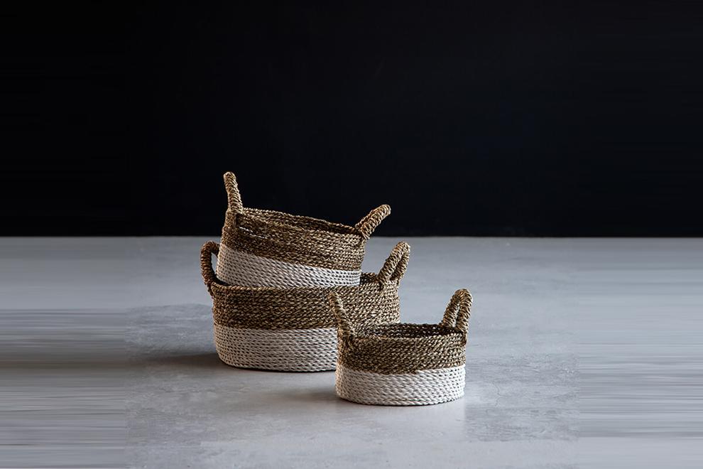 Reza Basket Set - White & Natural offers at R 1150 in Cielo