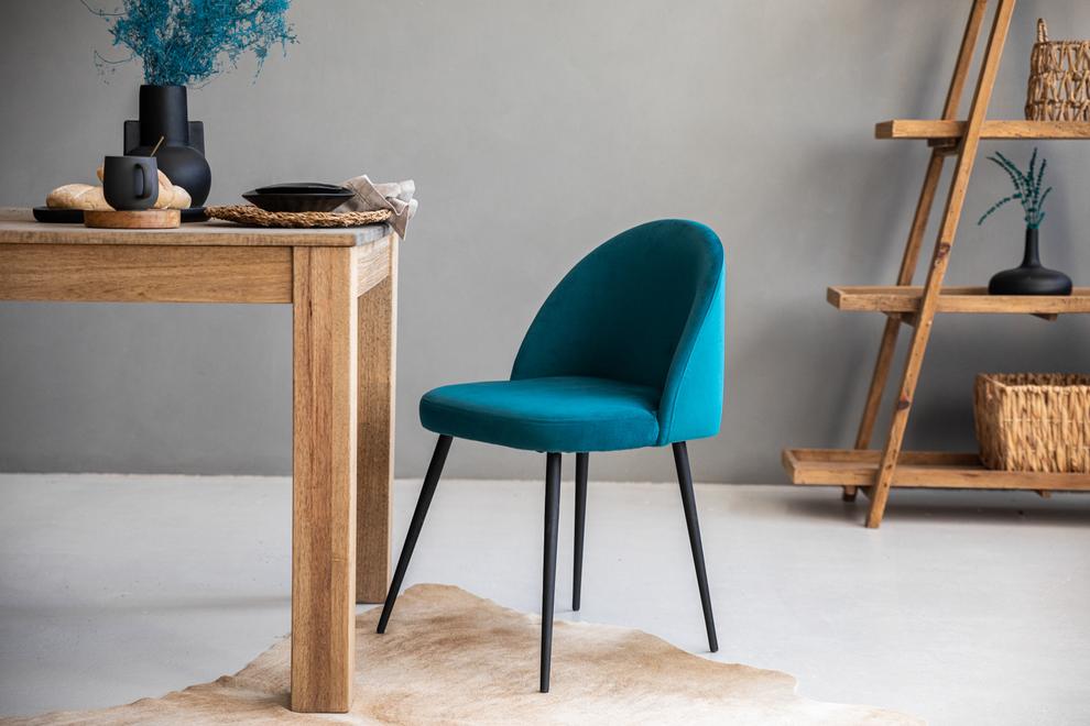 Eliana Velvet Dining Chair - Royal Green offers at R 800 in Cielo