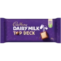 Cadbury Dairy Milk Top Deck Chocolate Slab 150g offers at R 44,99 in Checkers