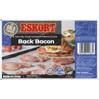 Eskort Wood Smoked Back Bacon 200g offers at R 49,99 in Checkers