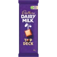 Cadbury Dairy Milk Top Deck Chocolate Slab 80g offers at R 23,99 in Checkers