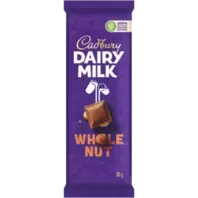 Cadbury Dairy Milk Whole Nut Chocolate Slab 80g offers at R 23,99 in Checkers