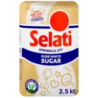 Selati Pure White Sugar Bag 2.5kg offers at R 69,99 in Checkers