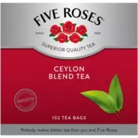 Five Roses Smooth Ceylon Blend 102 Pack offers at R 64,99 in Checkers