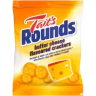 Tait's Rounds Butter Cheese Flavoured Crackers 33g offers at R 4,99 in Checkers