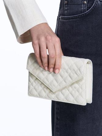 Duo Quilted Envelope Clutch               - white offers at R 925 in Charles & Keith