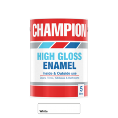Champion High Gloss Enamel White 5l offers at R 359,95 in Cashbuild