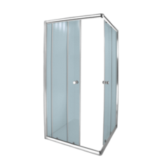 Aqua Lux Corner Entry Shower Door Chrome 880 X 880 X 1850mm offers at R 3539,95 in Cashbuild