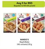 Nando's - Bag & Bake offers at R 21 in Makro