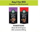 Robertsons - Braai & Grill Spice offers at R 16,5 in Makro