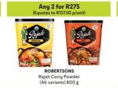 Robertsons - Rajah Curry Powder offers at R 137,5 in Makro