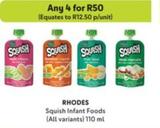 Rhodes - Squish Infant Foods offers at R 12,5 in Makro