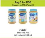 Purity - 3rd Food Jars offers at R 16,67 in Makro