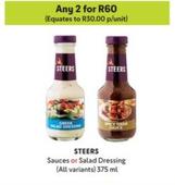 Steers - Sauces Or Salad Dressing offers at R 30 in Makro