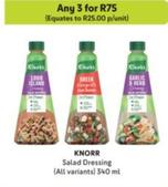 Knorr - Salad Dressing offers at R 25 in Makro