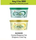 Blossom - Canola Margarine Tub offers at R 40 in Makro