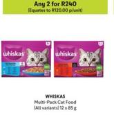 Whiskas - Multi-Pack Cat Food offers at R 120 in Makro