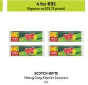 Scotch-Brite - Heavy Duty Kitchen Scourers offers at R 23,75 in Makro