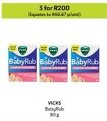 Vicks - Babyrub offers at R 66,67 in Makro
