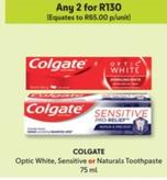 Colgate - Optic White offers at R 65 in Makro